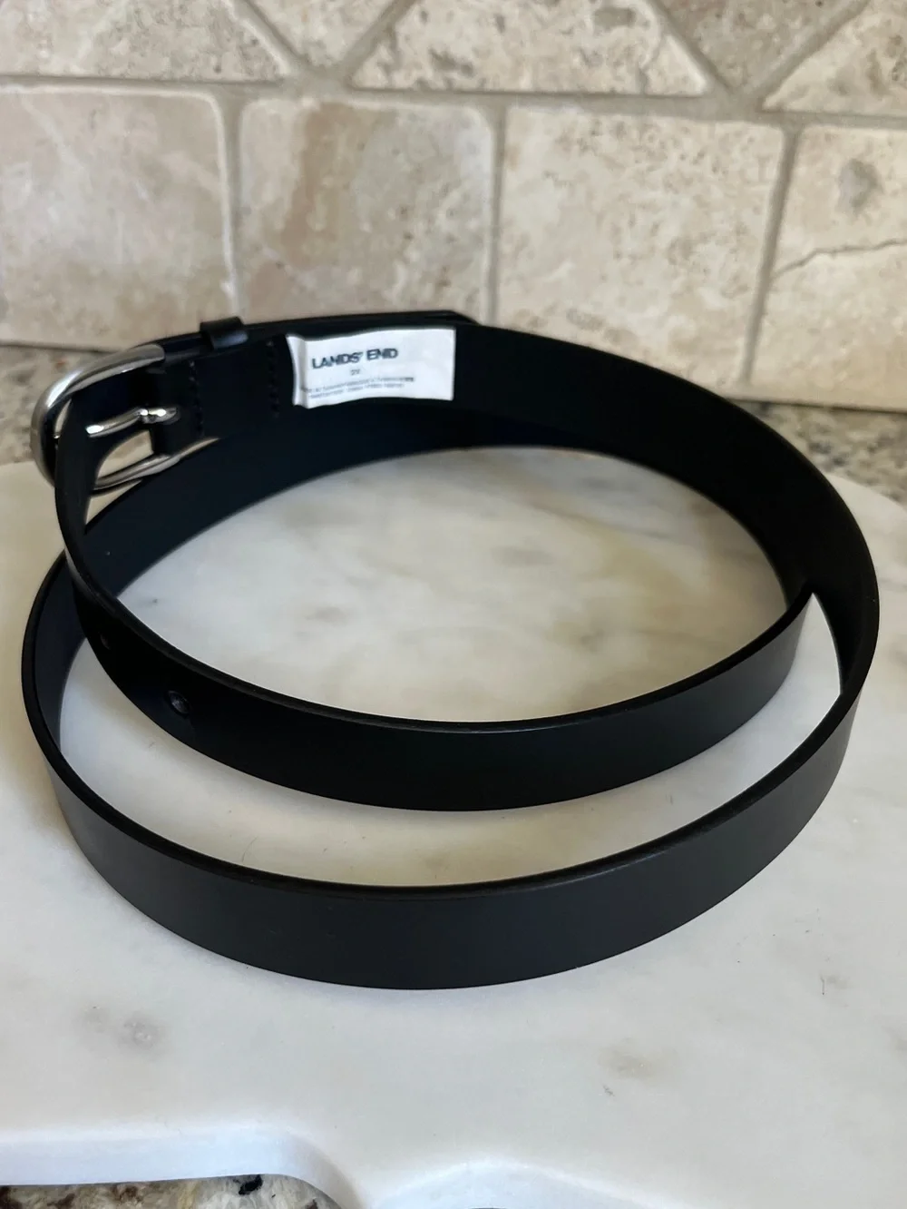 Land’s End Black XL Leather Belt